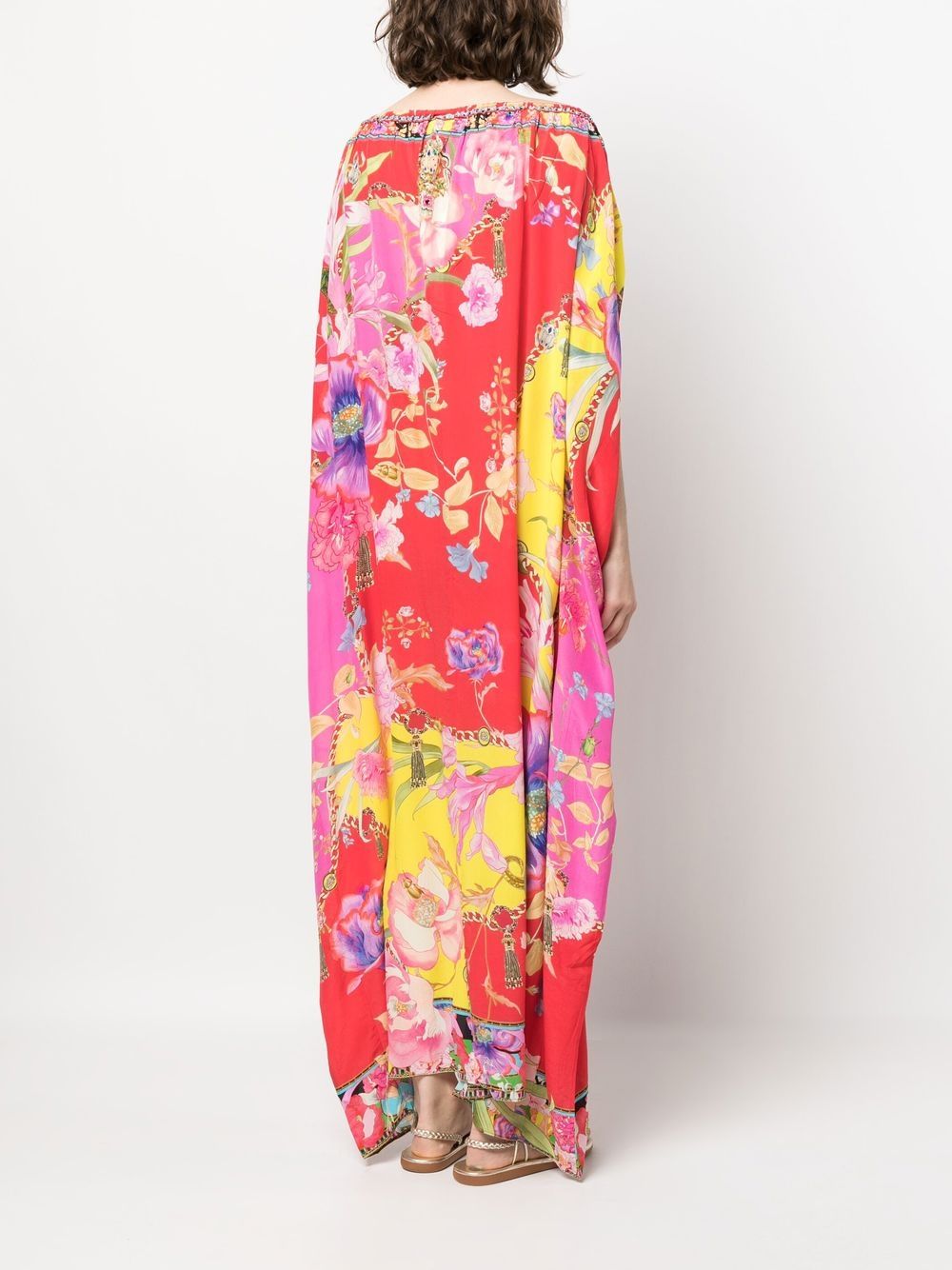 Camilla Floral Print Silk Maxi Dress Farfetch