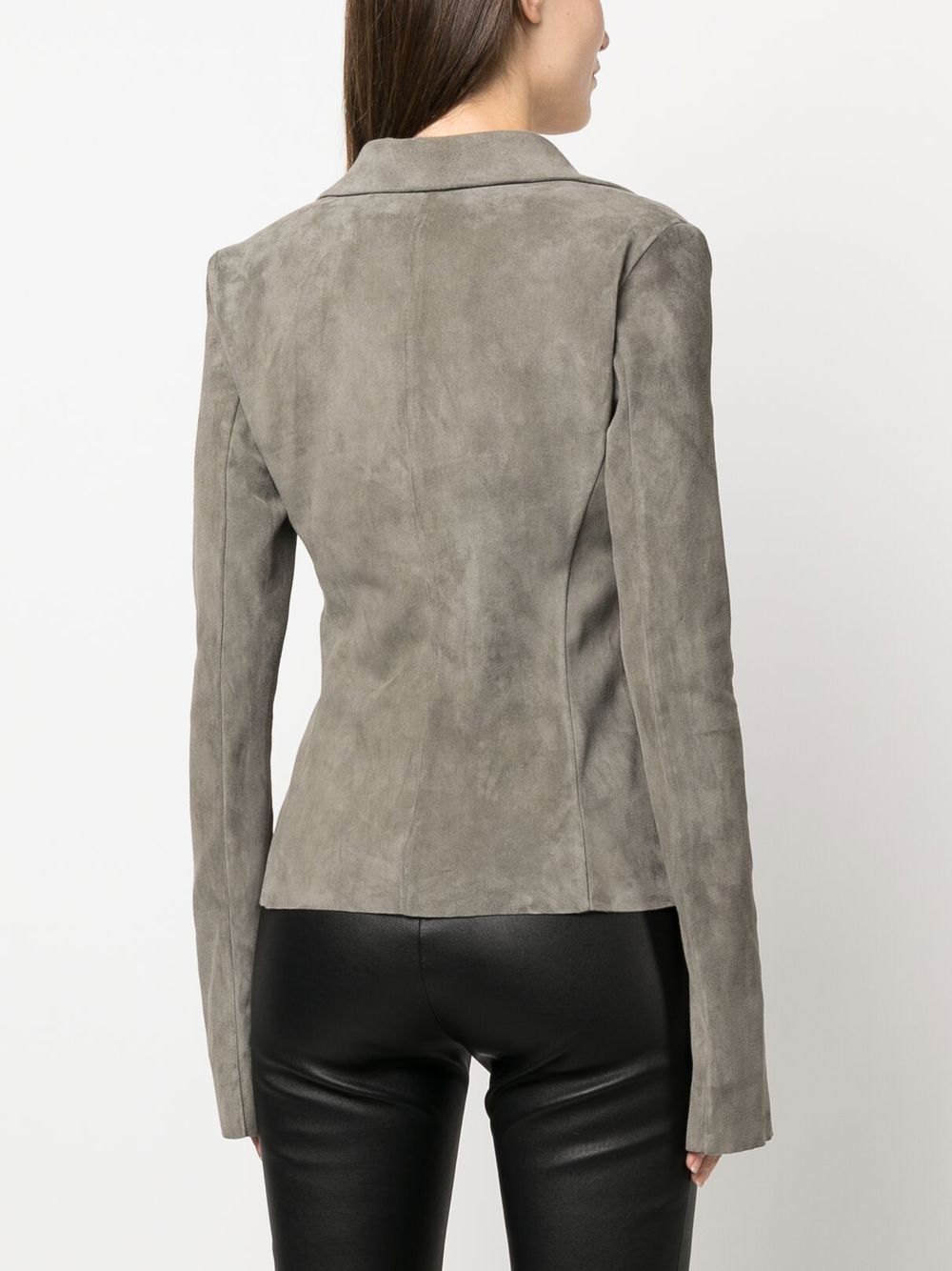 Drome Slim Fit Zipped Lambskin Jacket Farfetch