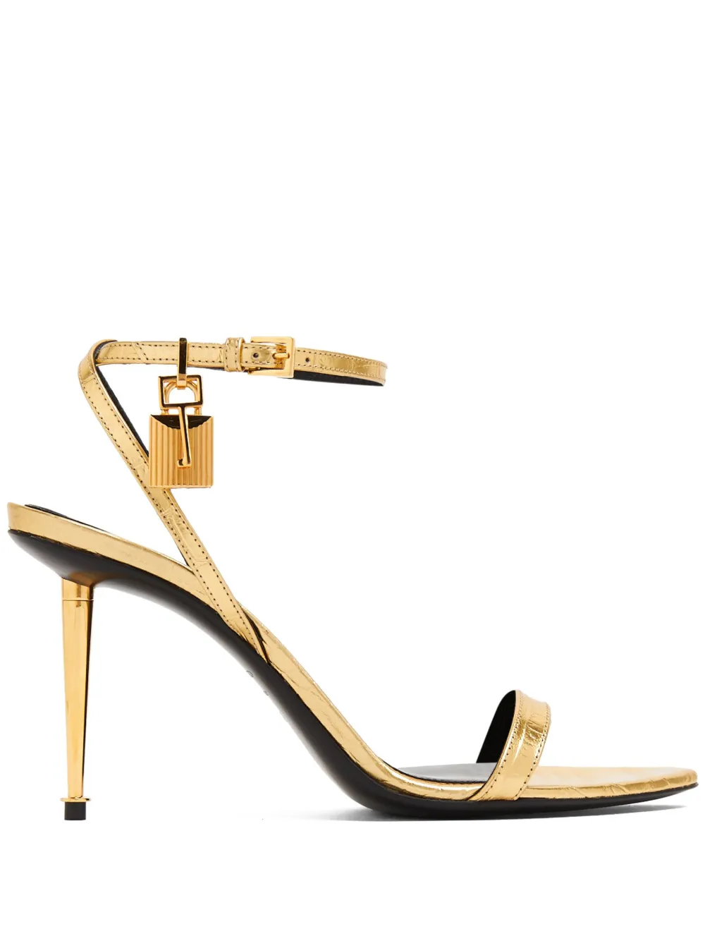 Tom Ford Naked Mm Laminated Sandals Farfetch