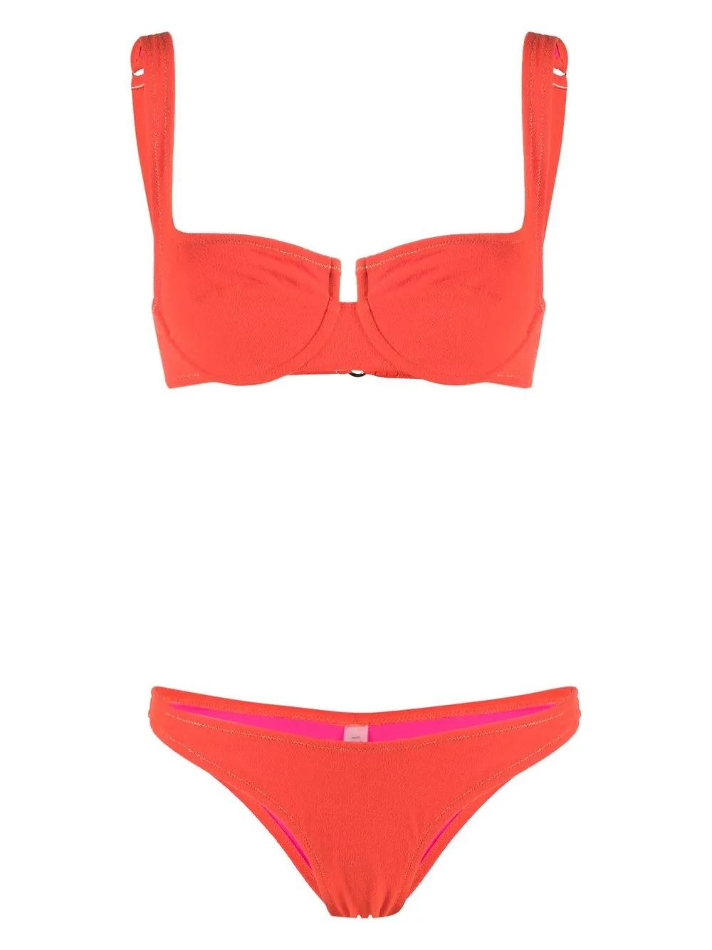 Reina Olga Brigitte Underwired Bikini Set In Orange ModeSens