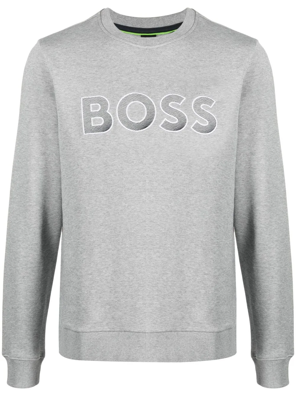 BOSS logo-print detail sweatshirt - Grey