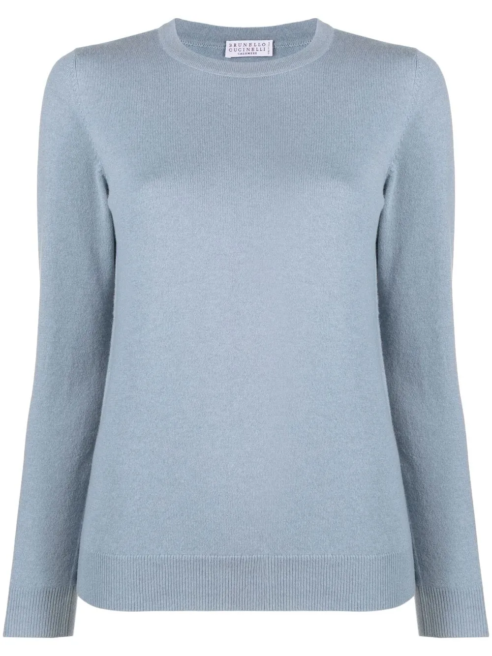 Brunello Cucinelli crew-neck knitted jumper - Blue