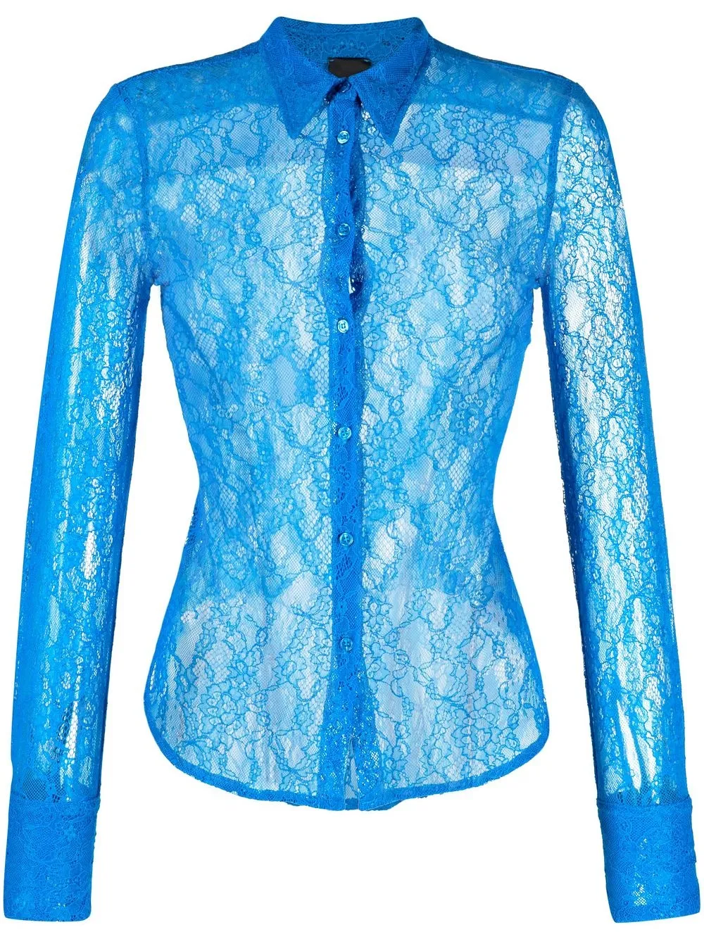 PINKO lace-trim long-sleeve shirt - Blue
PINKO lace-trim long-sleeve shirt - Blue