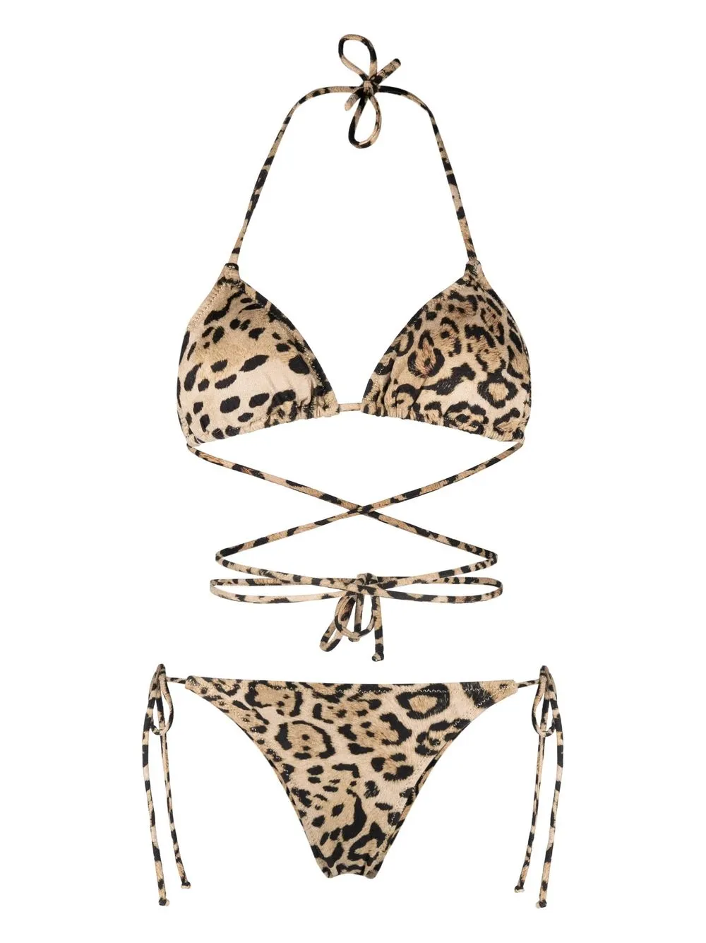 Reina Olga Set Bikini Con Scollo All Americana Farfetch