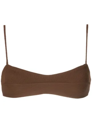 Haight Agatha Fine Ribbed Bikini Top Farfetch