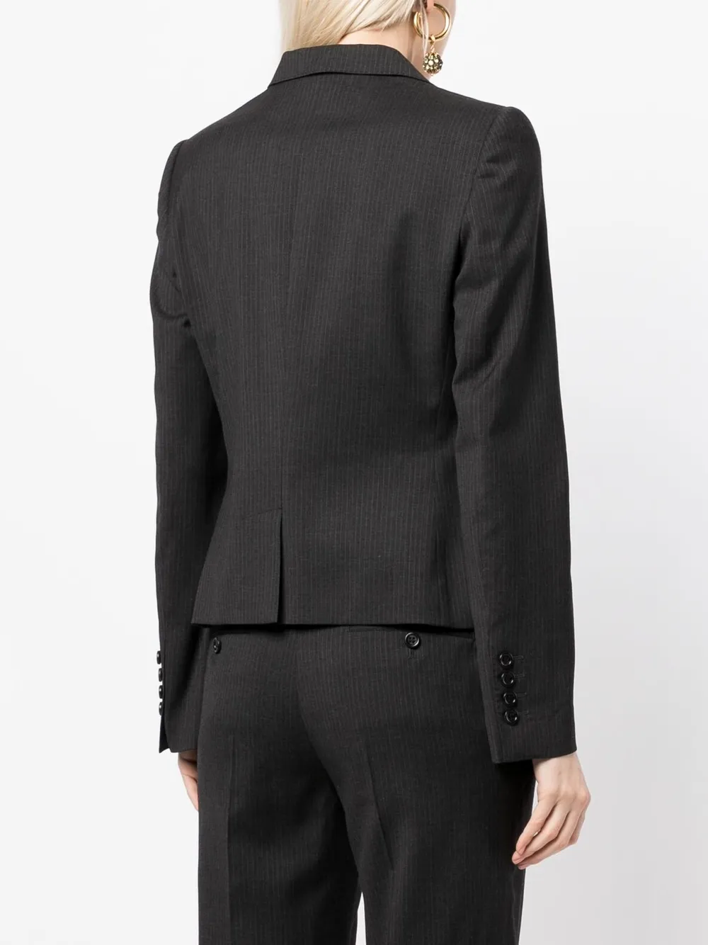 Dolce Gabbana Single Breasted Pinstripe Blazer Farfetch