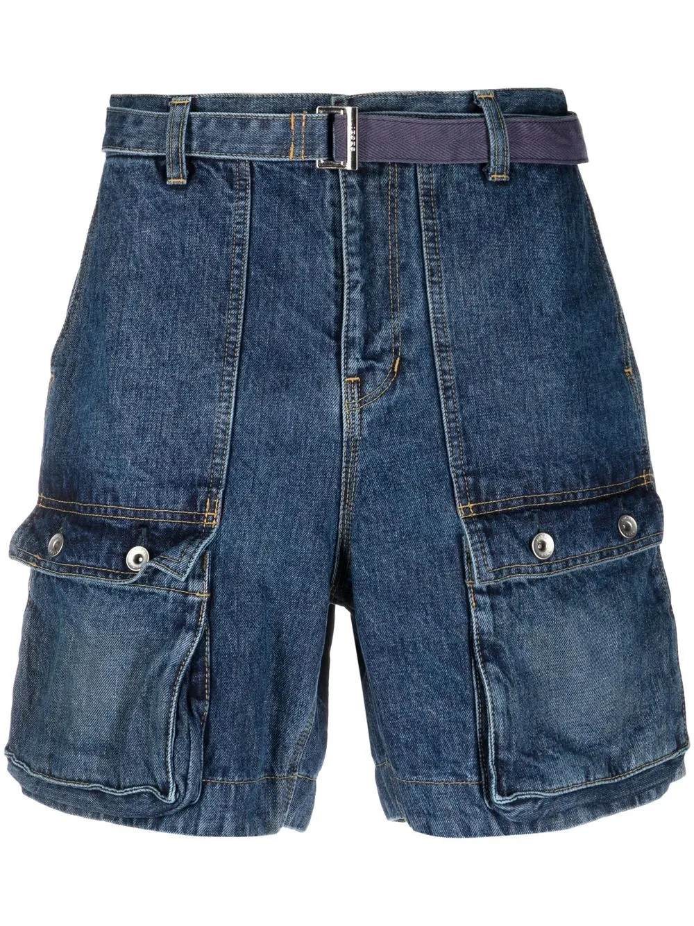 sacai belted denim shorts - Blue
sacai belted denim shorts - Blue