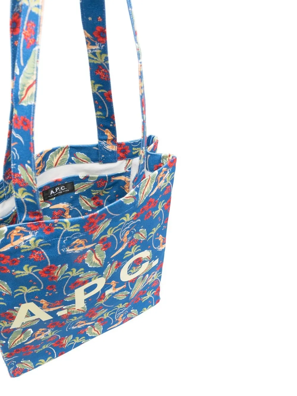 A P C Lou Hawaiian Print Tote Bag Farfetch