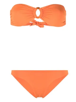 Fisico Hoop Detail Strapless Bikini Set Farfetch