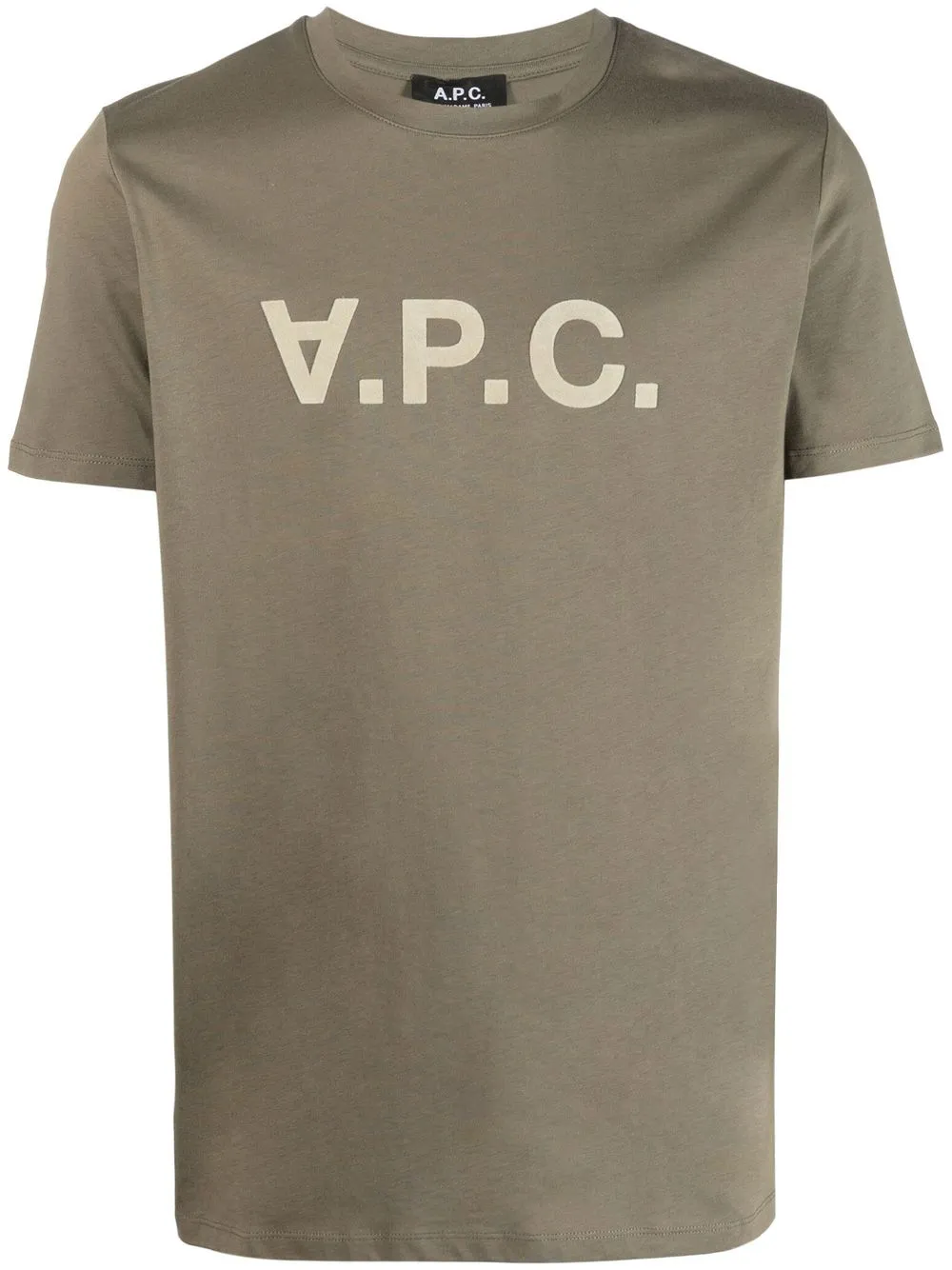 A.P.C. logo-print cotton T-shirt - Green