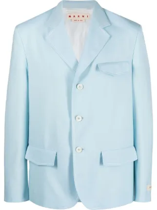 Marni Single Breasted Blazer Farfetch