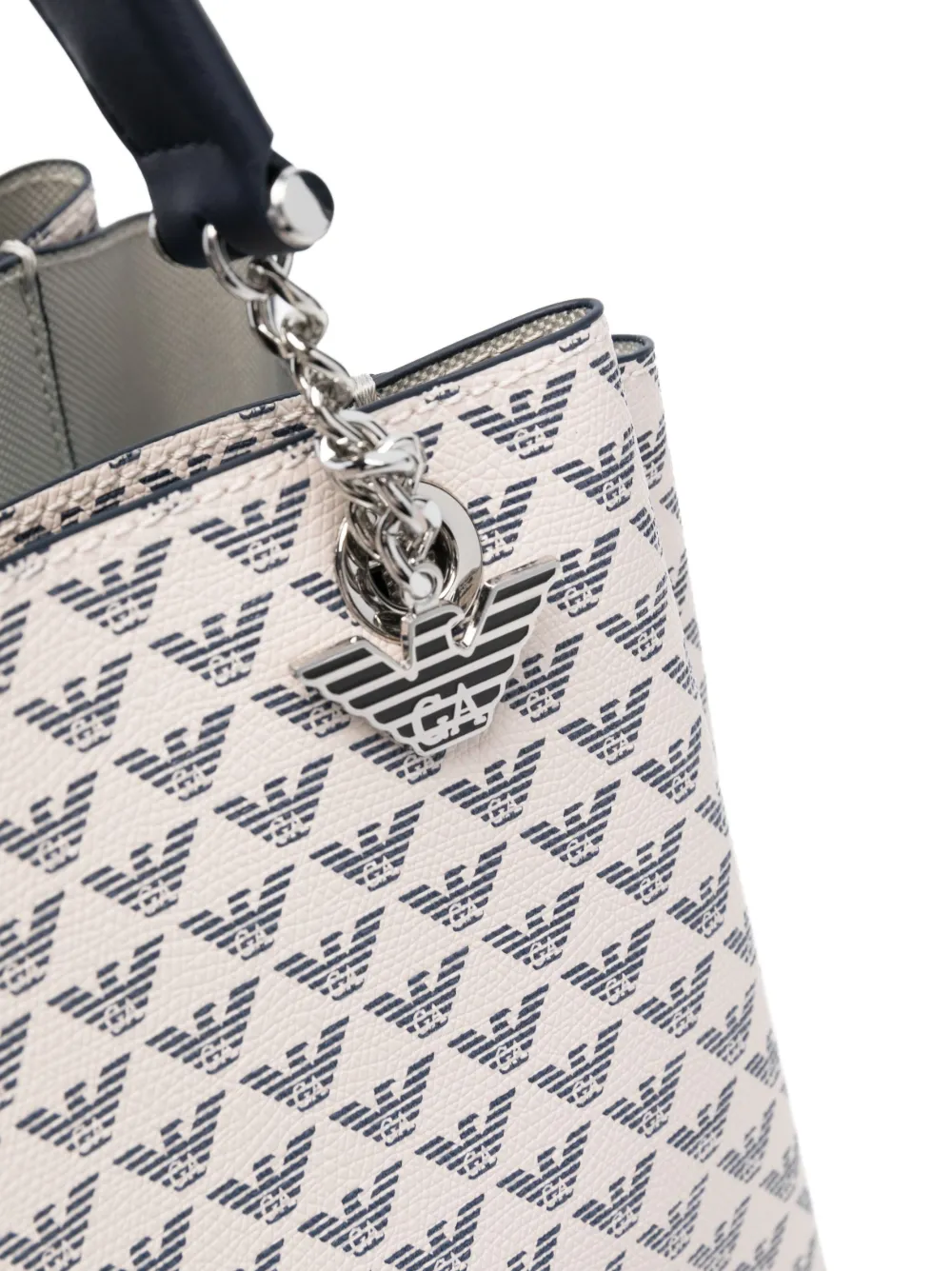 Emporio Armani Monogram Print Tote Bag Farfetch