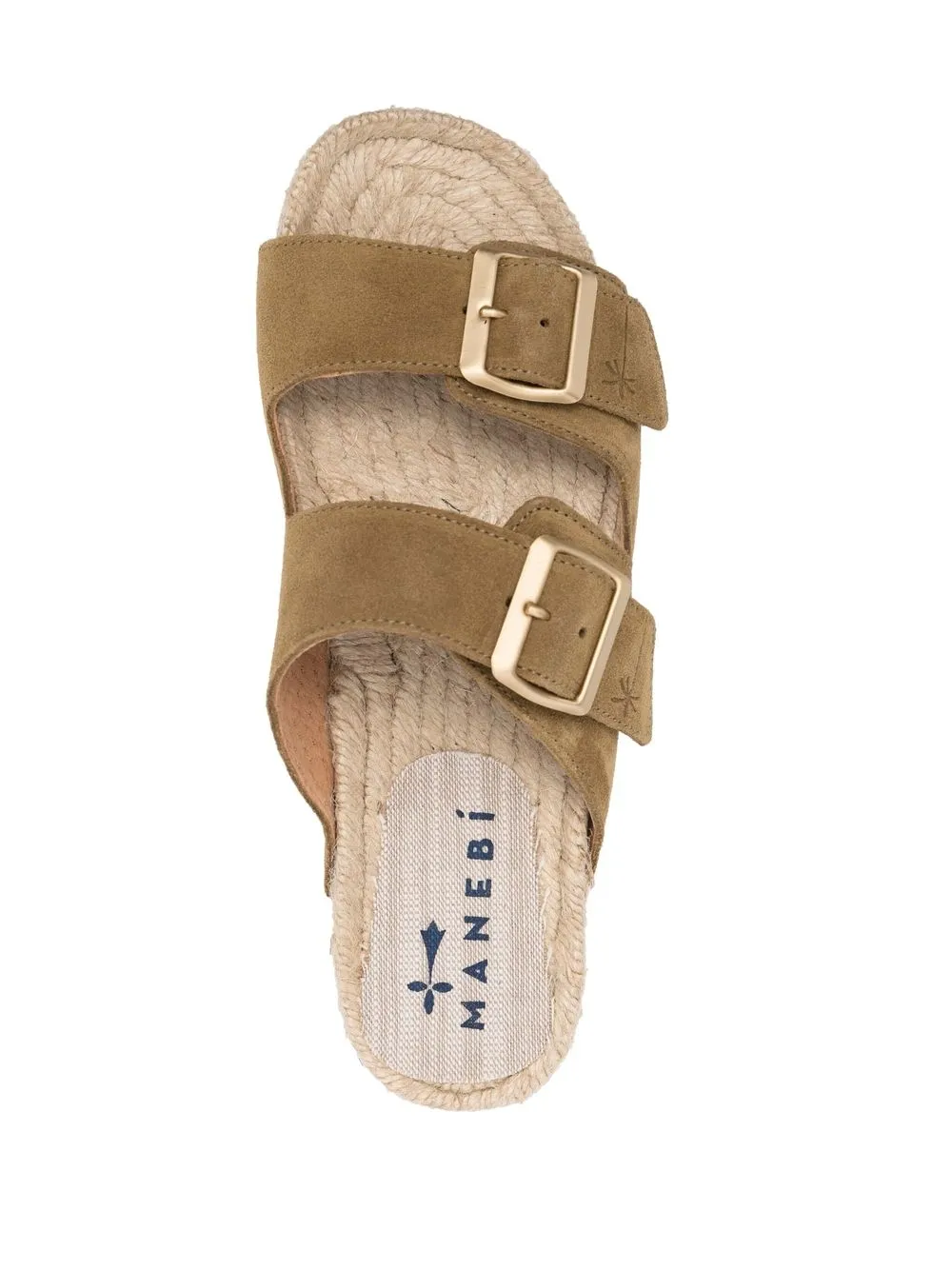 Manebi Double Strap Suede Espadrilles Farfetch