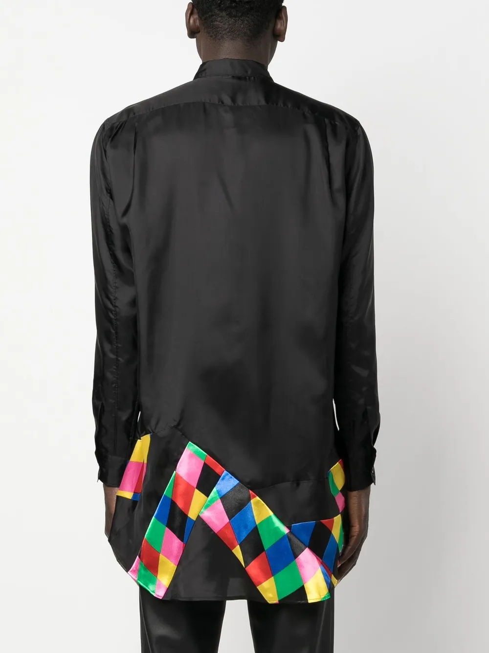 Comme Des Gar Ons Camisa Con Detalle Patchwork Farfetch