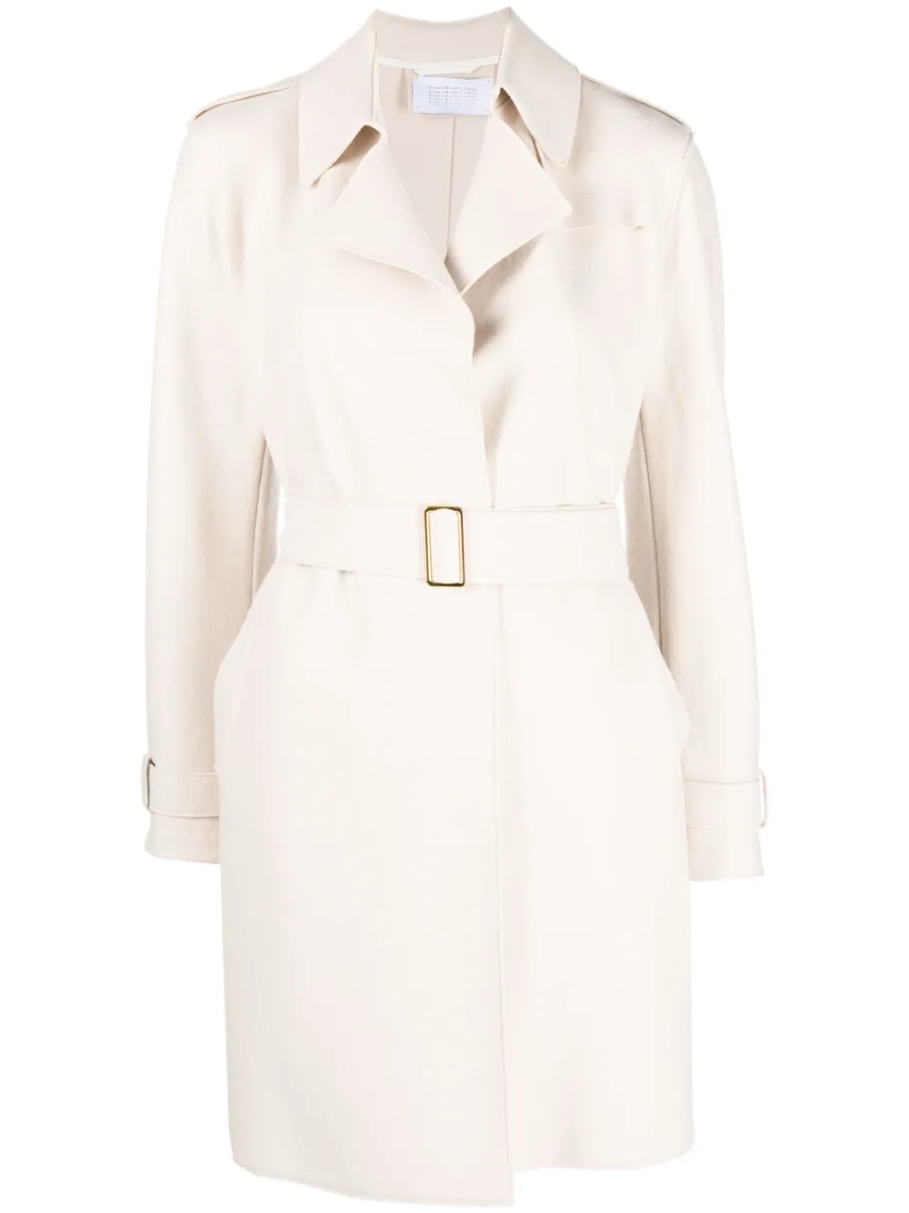 Harris Wharf London Belted Waist Trenchcoat In Nude ModeSens