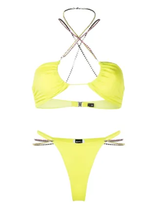 Gcds Crystal Embellished Bikini Set Farfetch