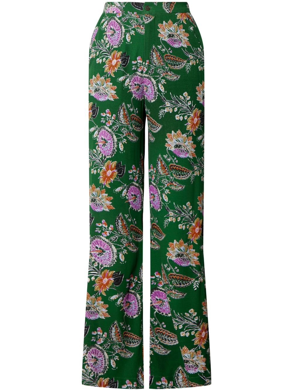 Equipment Pantalones Acampanados Con Estampado Floral Farfetch