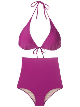 Adriana Degreas Bikini Le Fleur Con Dise O Stretch Morado Farfetch Mx