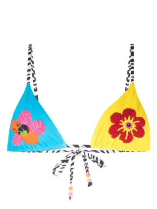 It S Now Cool The String Beaded Bikini Top Farfetch