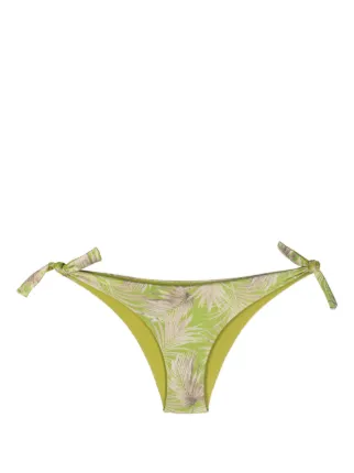 Fisico Leaf Print Bikini Bottoms Farfetch