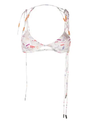 Jacquemus Barco Bead Embellished Bikini Top Farfetch