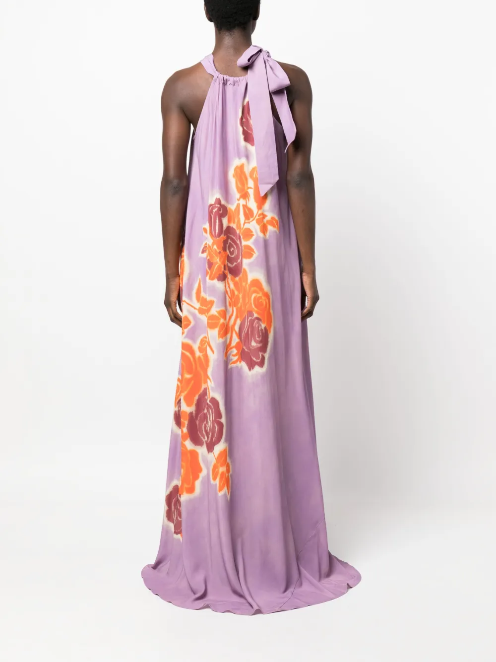 Essentiel Antwerp Damson Maxi Dress In Lilas Orange Pourpre Modesens