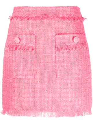 Essentiel Antwerp High Waisted Tweed Mini Skirt Farfetch