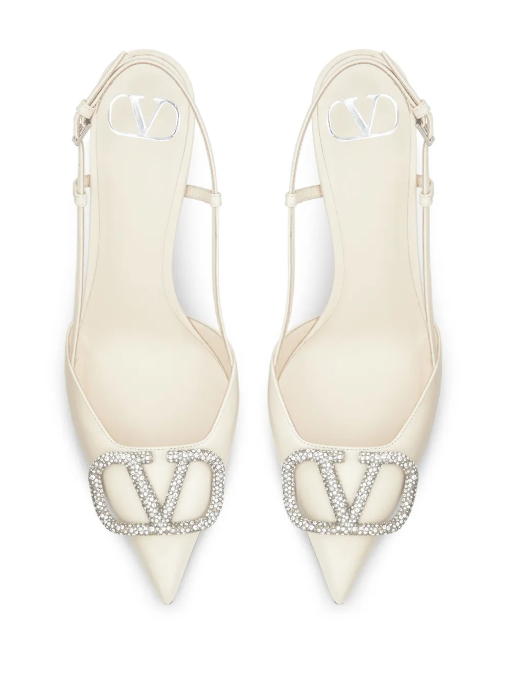 Valentino Garavani VLogo Signature 80mm Crystal Embellished Pumps