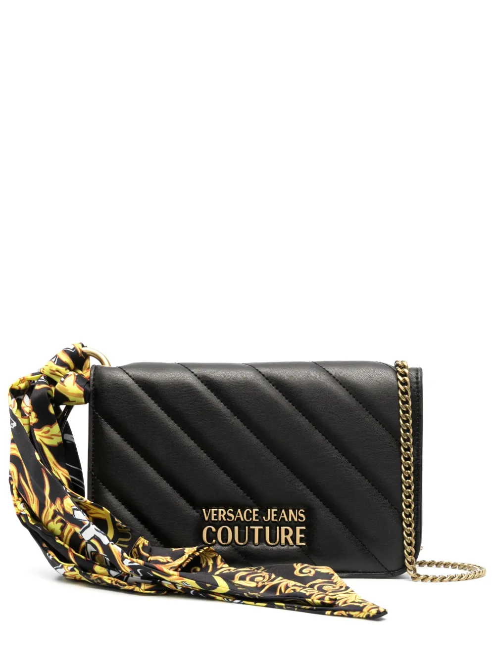 Versace Jeans Couture Logo Plaque Crossbody Bag In Schwarz ModeSens