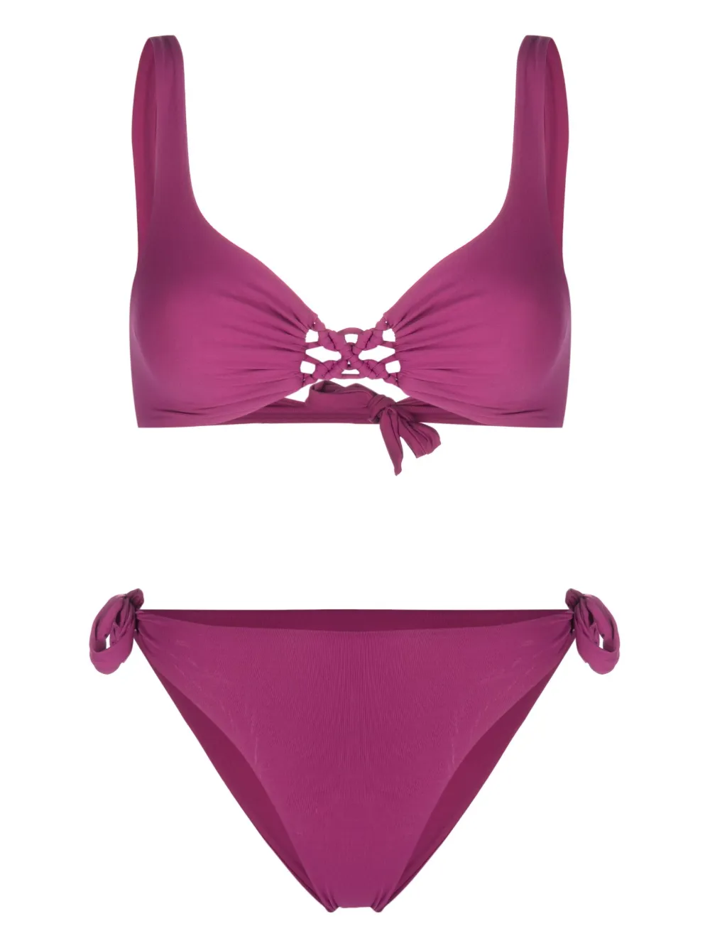 Fisico Logo Patch Braided Detail Bikini Farfetch