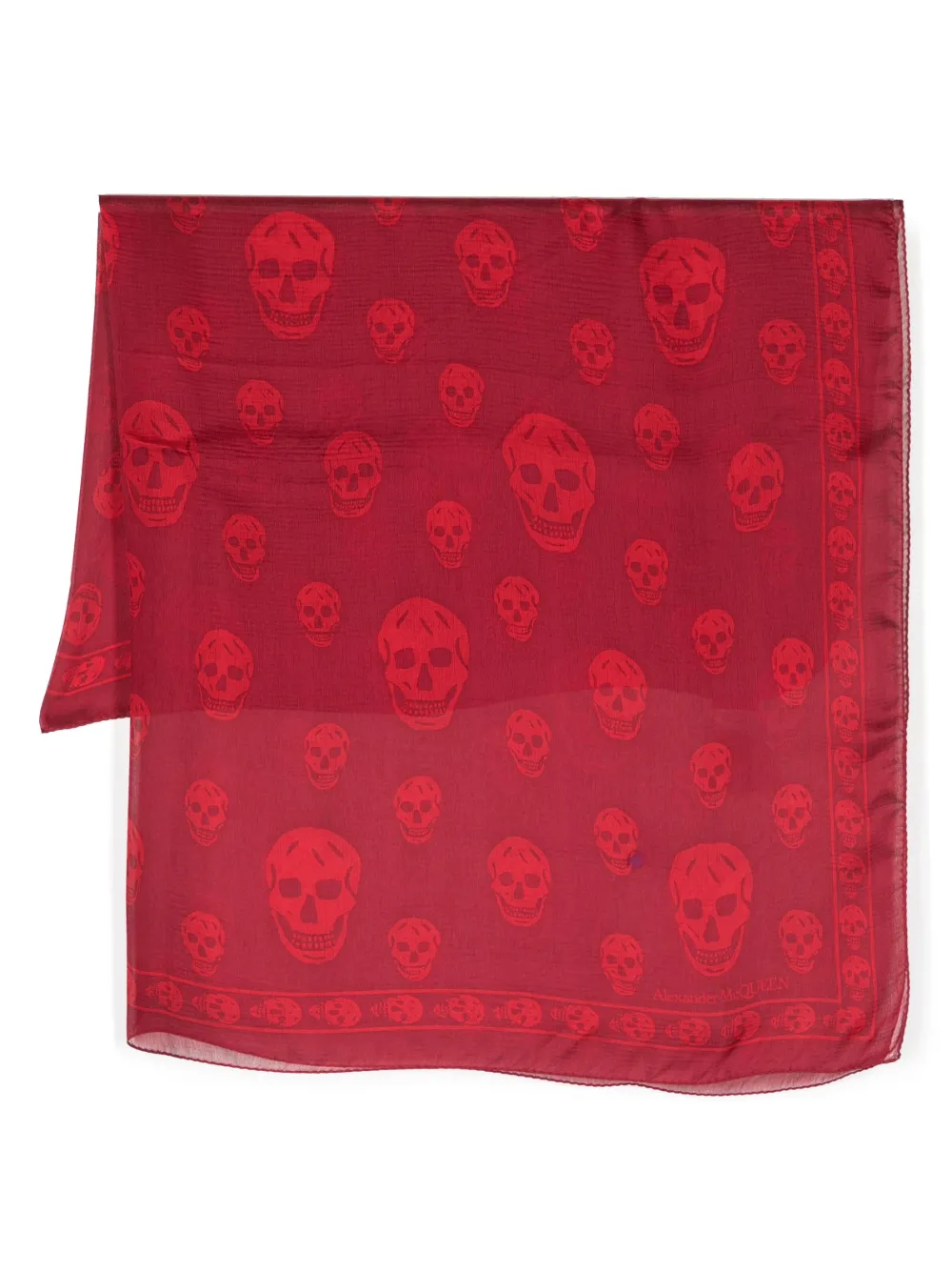 Alexander Mcqueen Seidenschal Mit Totenkopf Print Farfetch