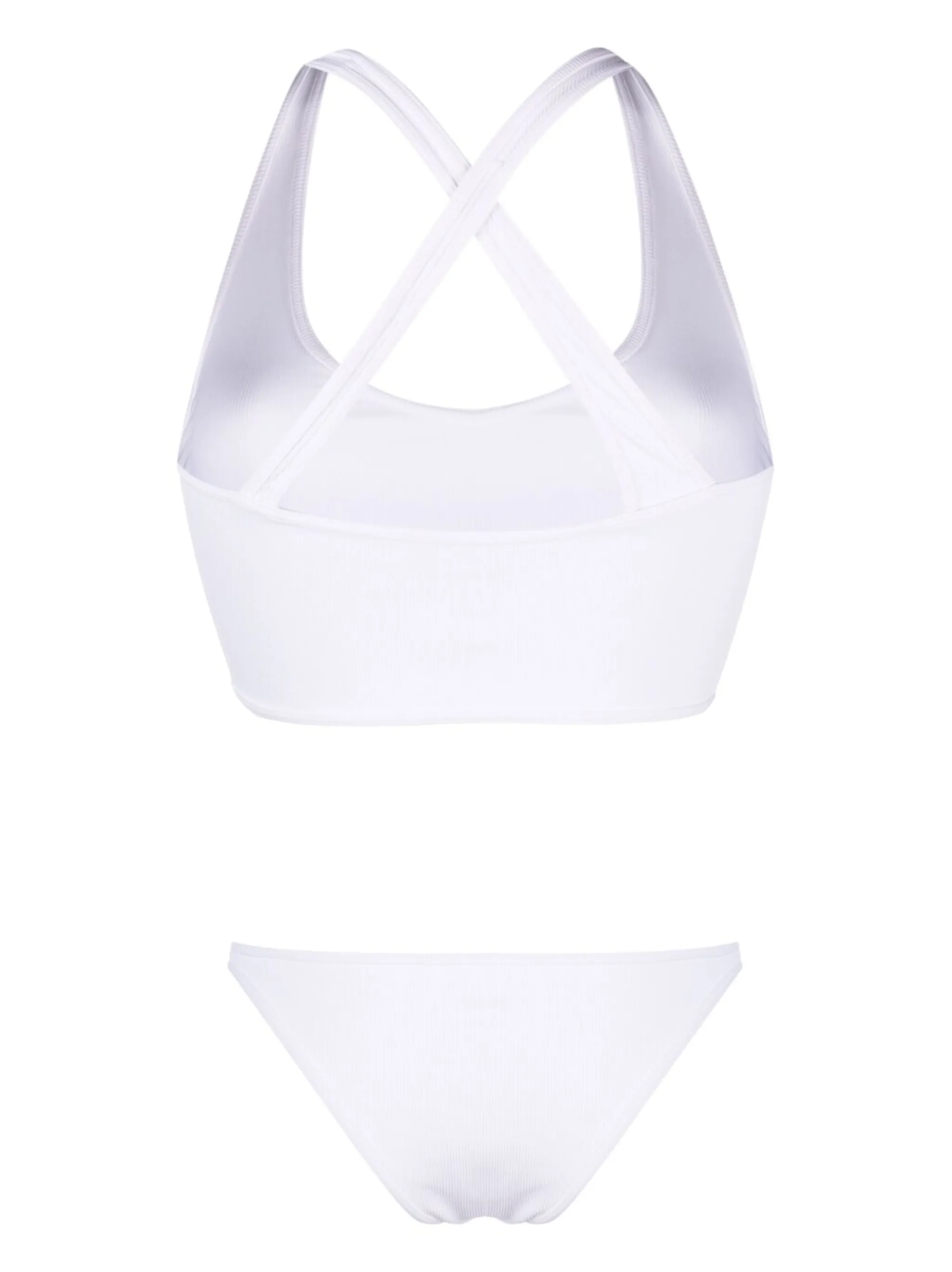 Logo Patch Ribbed Bikini The Attico Eraldo