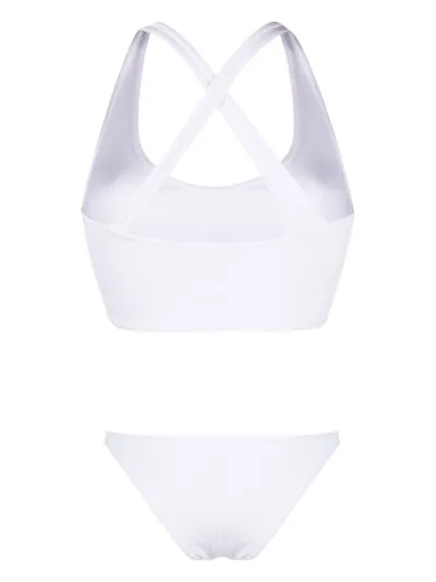 Logo Patch Ribbed Bikini The Attico Eraldo