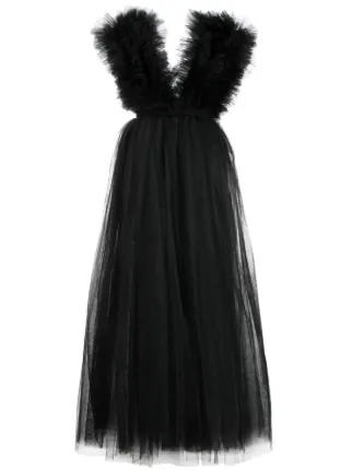 Alchemy X Lia Aram Ruffled Layered Tulle Gown Farfetch