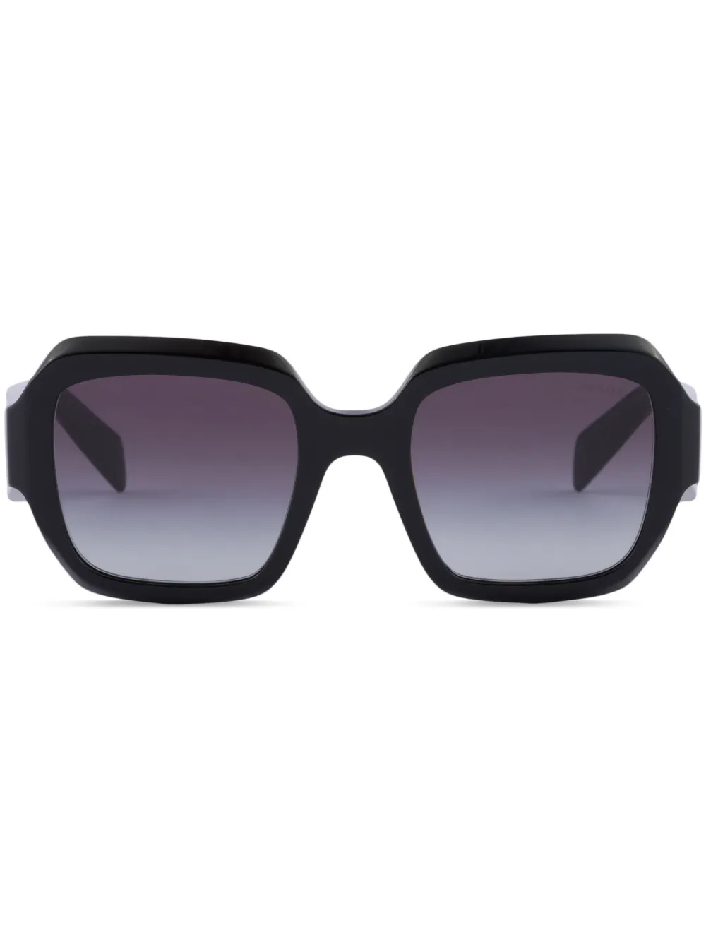 Prada Eyewear Symbole Square Frame Sunglasses Black Farfetch