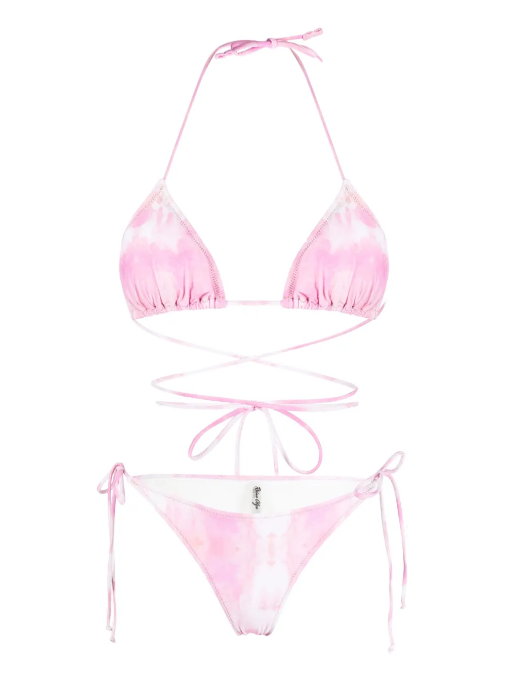 Reina Olga Miami Self Tie Bikini Set Farfetch