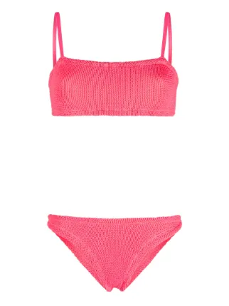 Hunza G Gigi Crinkled Effect Bikini Set Farfetch