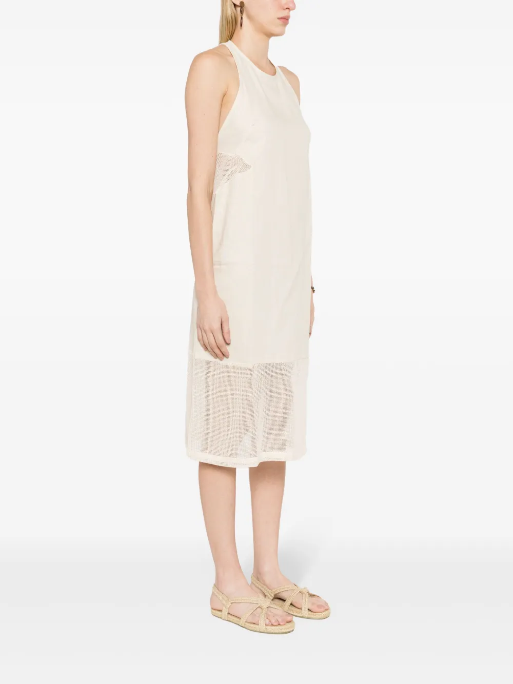 Osklen Layered Cotton Canvas Midi Dress Farfetch