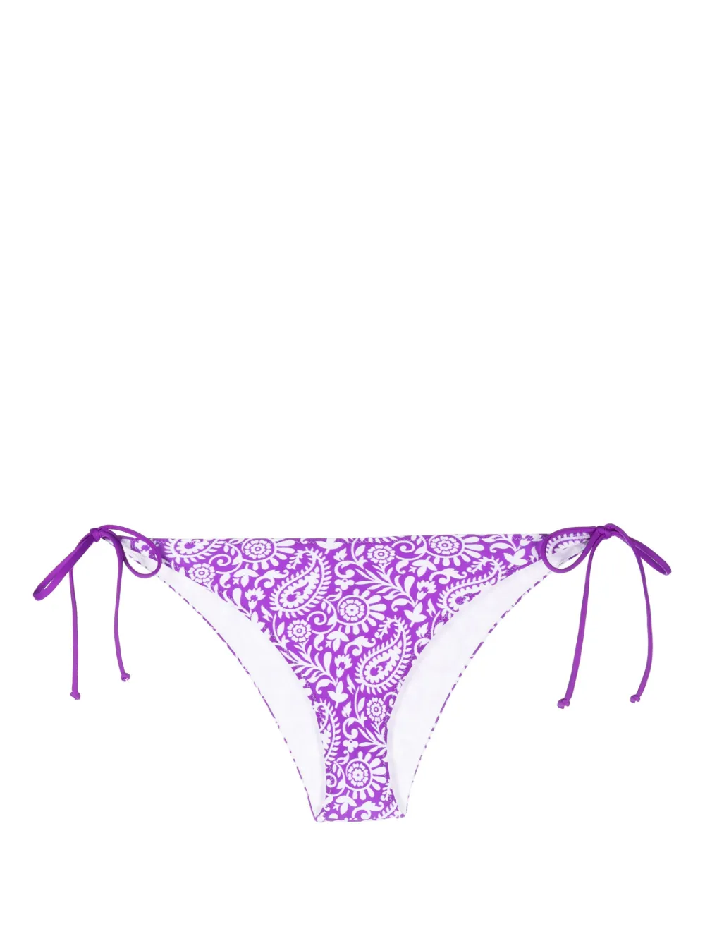 Mc Saint Barth Paisley Print Bikini Bottoms Farfetch