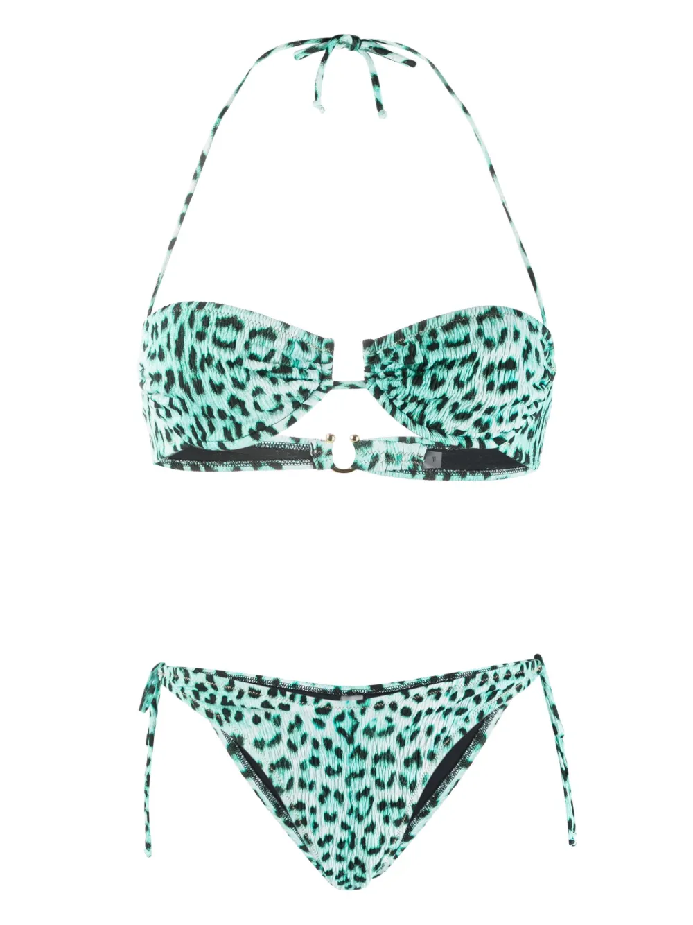 Reina Olga Penny Bikini Mit Leoparden Print Farfetch