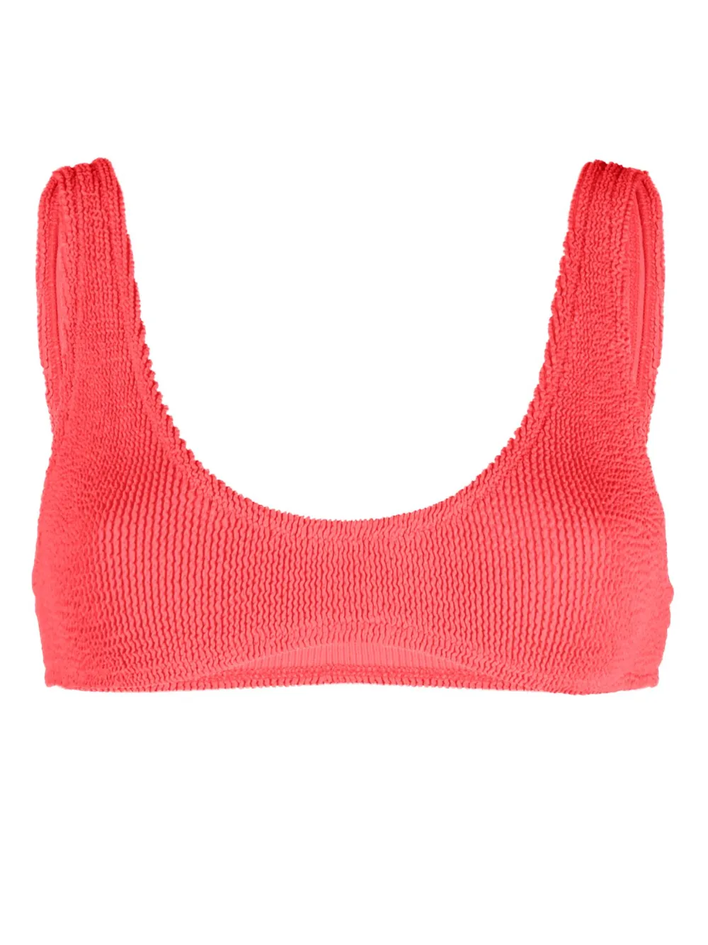 Mc Saint Barth Seersucker Texture Bikini Top Farfetch