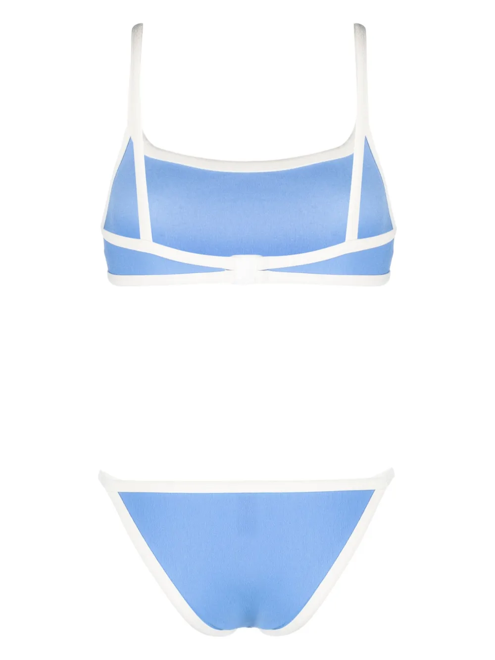 Lisa Marie Fernandez Bikini Con Bordes En Contraste Azul FARFETCH MX