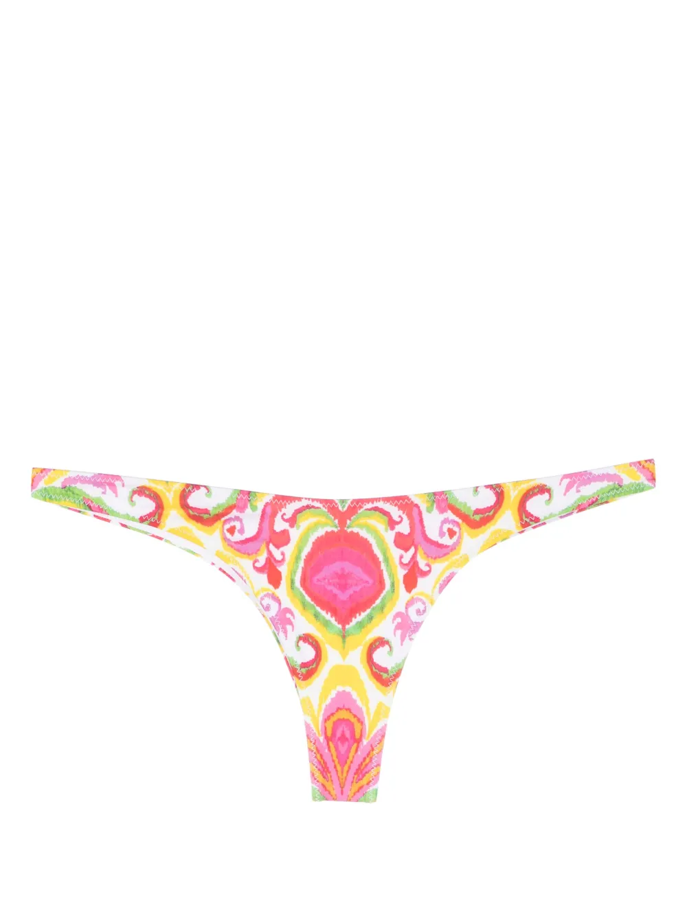 Mc Saint Barth Naomi Graphic Print Bikini Bottoms Farfetch