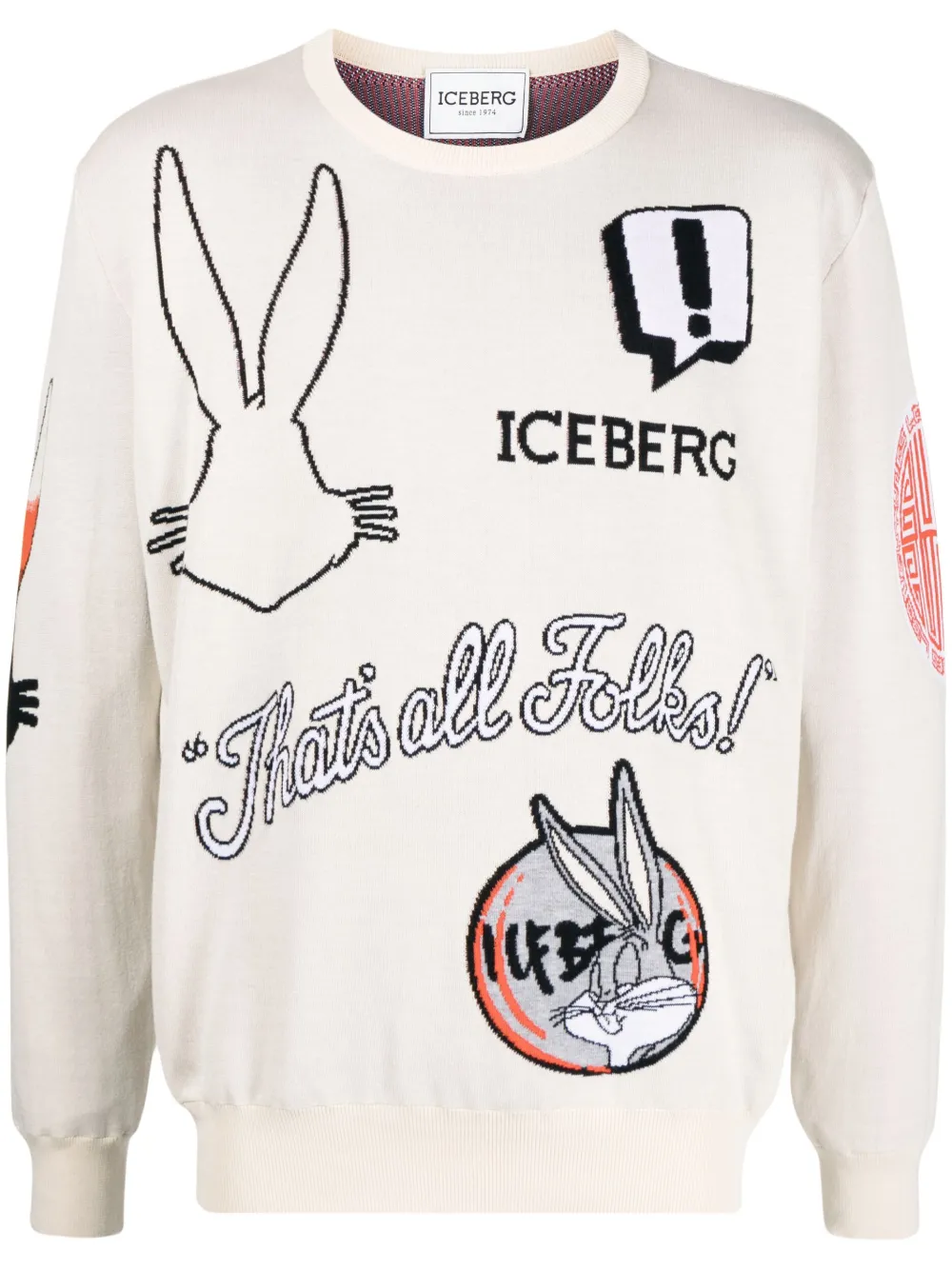 Iceberg X Looney Tunes Intarsia Knit Jumper Farfetch