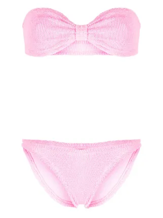 Hunza G Jean Strapless Bikini Set Farfetch