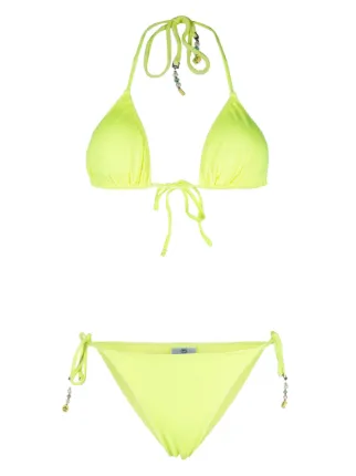 Barrow Logo Embellished Triangle Bikini Farfetch