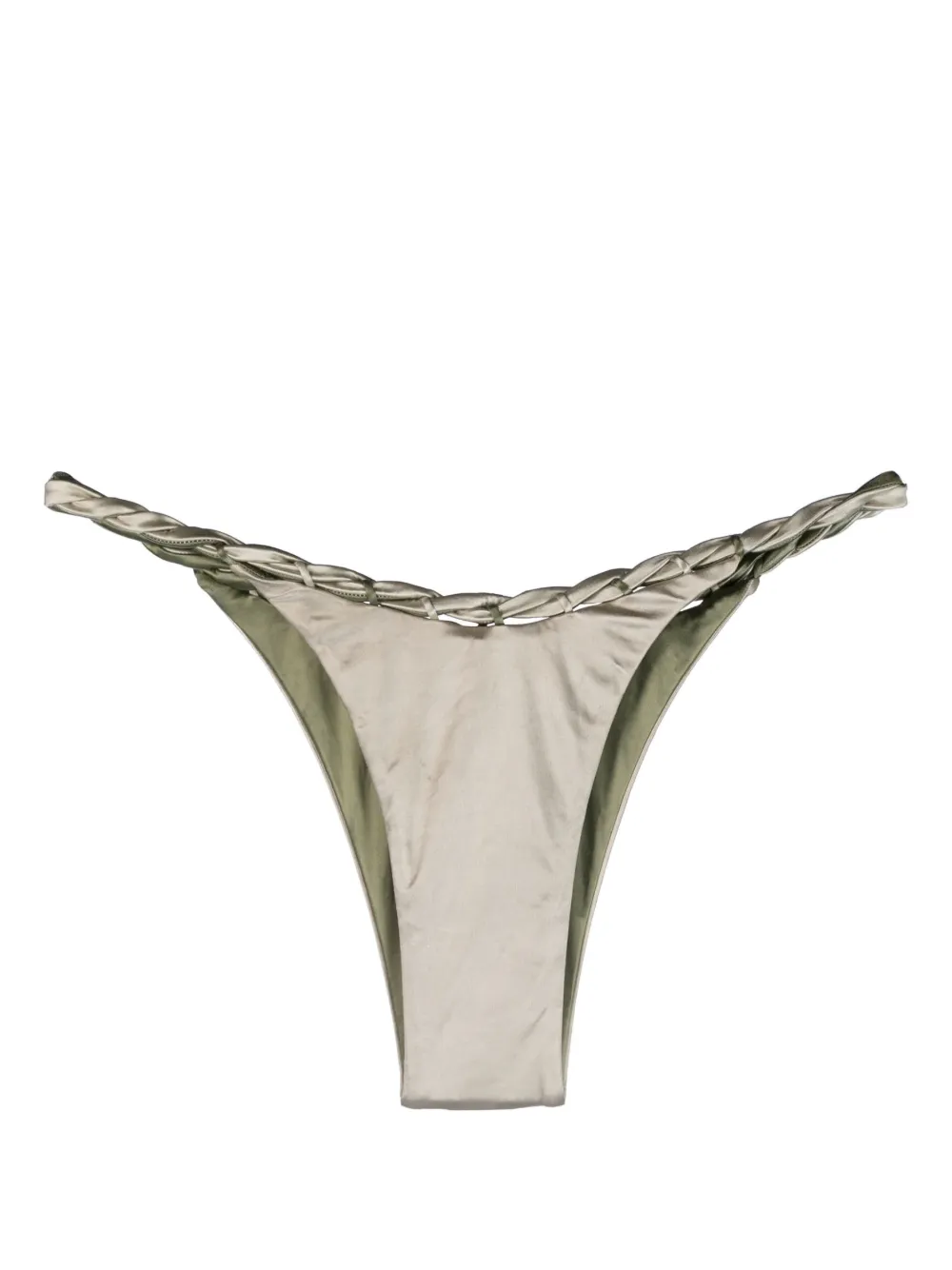 Isa Boulder High Cut Braided Bikini Bottoms Farfetch