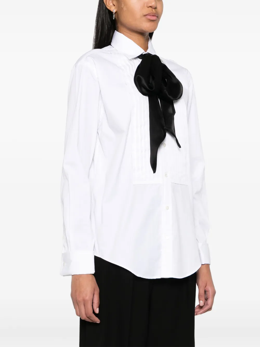 Polo Ralph Lauren Myana Pussy Bow Shirt Farfetch