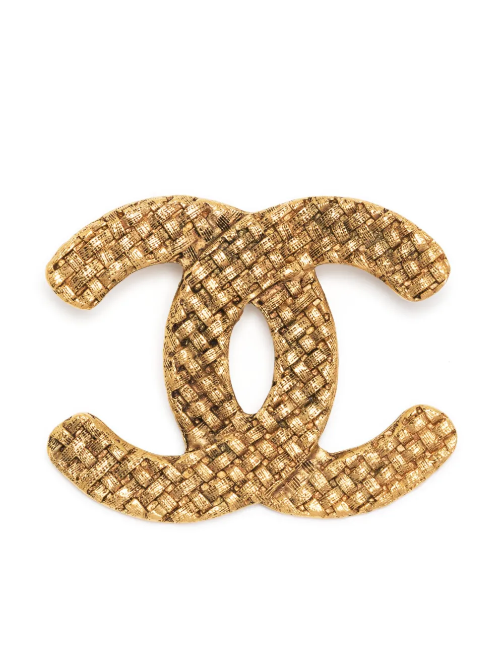 CHANEL Pre Owned 1994 CC Logo Quilted Brooch Farfetch