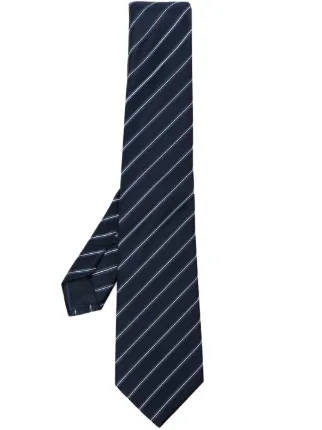 Giorgio Armani Diagonal Stripe Silk Blend Tie Farfetch